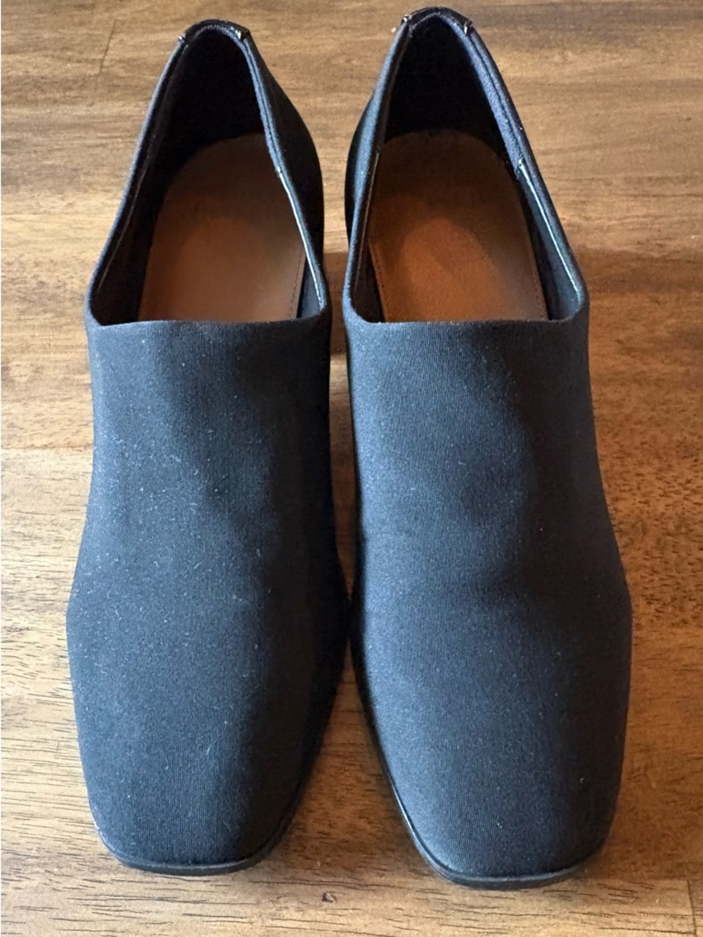 Donald J. Pliner Black Slip-On Chunky Heel Pumps